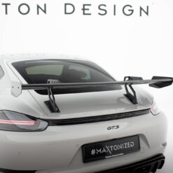 Carbon Spoiler With Upper Swan Mounting  V.2 Porsche 718 Cayman 982c