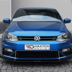 Alternative view of FRONT RACING SPLITTER (with wings) Volkswagen Polo GTI Mk5 Facelift