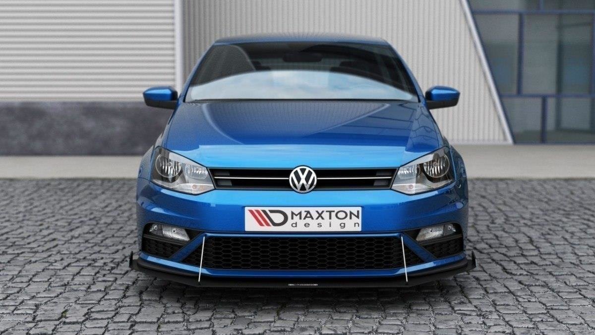 FRONT RACING SPLITTER (with wings) Volkswagen Polo GTI Mk5 Facelift - Image 2