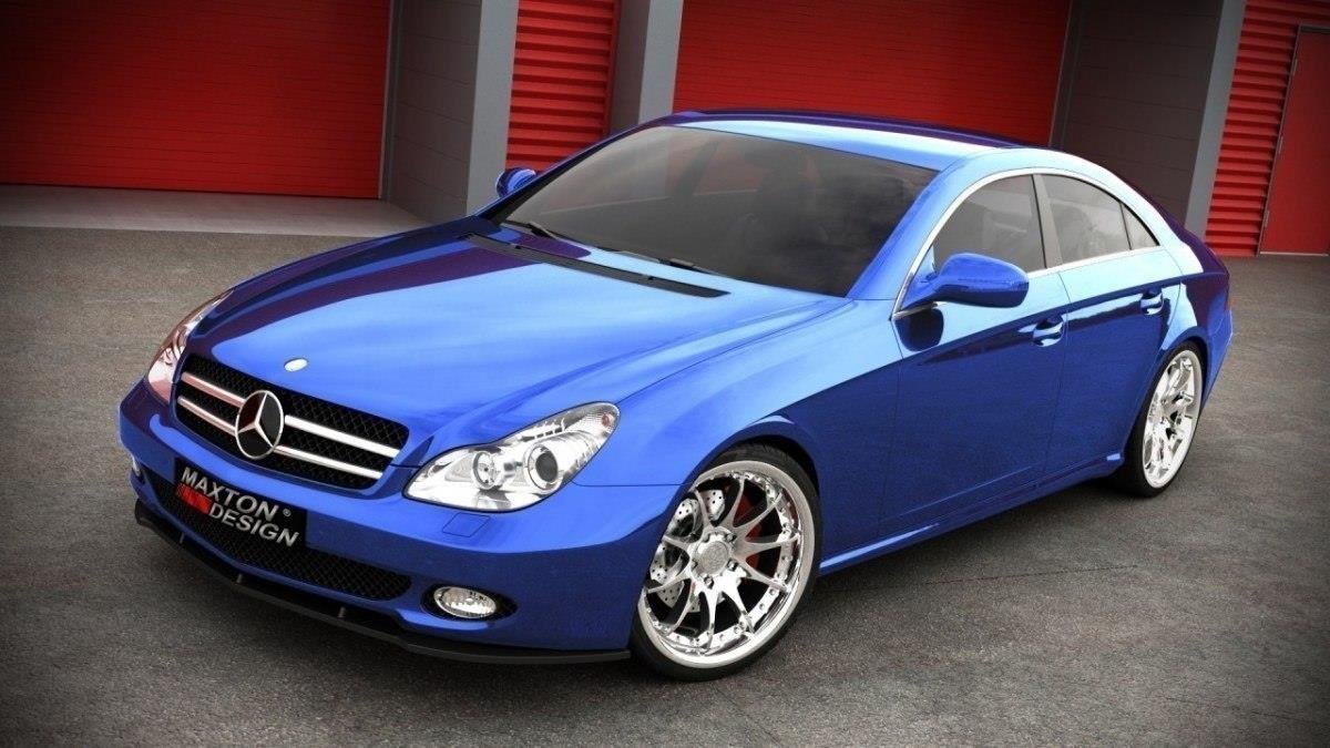 FRONT SPLITTER MERCEDES CLS C219 STANDARD BUMPER - Image 2