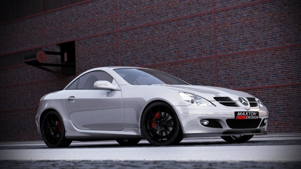 FRONT SPLITTER MERCEDES SLK R171 STANDARD BUMPER - Image 3