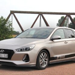 Alternative view of FRONT SPLITTER V.1 HYUNDAI I30 MK3 HATCHBACK