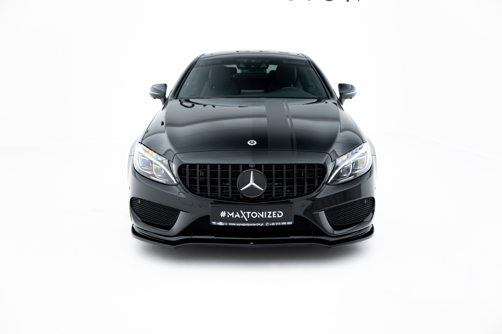FRONT SPLITTER V.1 MERCEDES- BENZ C-CLASS W205 COUPE AMG-LINE - Image 2