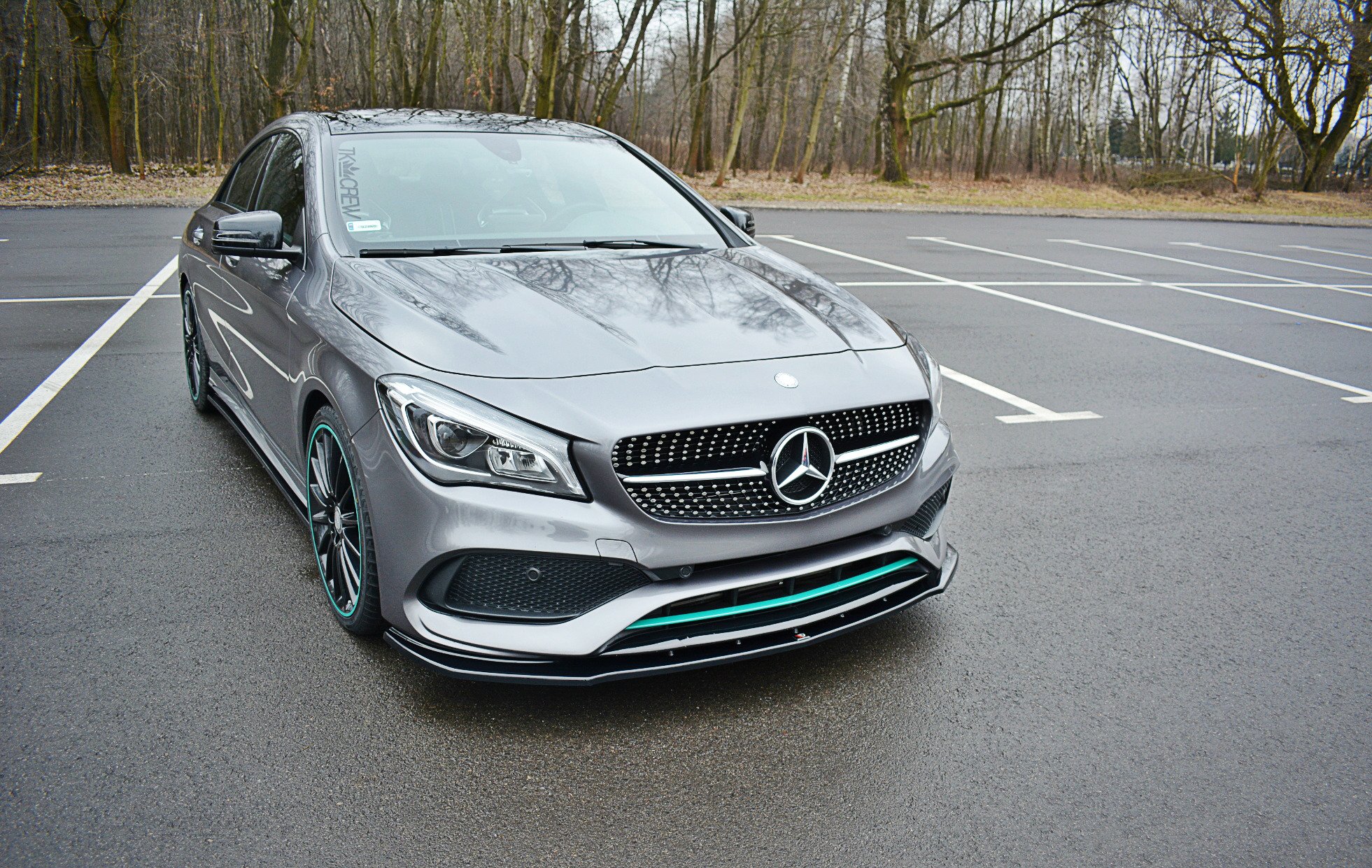 FRONT SPLITTER V.1 MERCEDES-BENZ CLA C117 AMG-LINE FACELIFT - Image 2