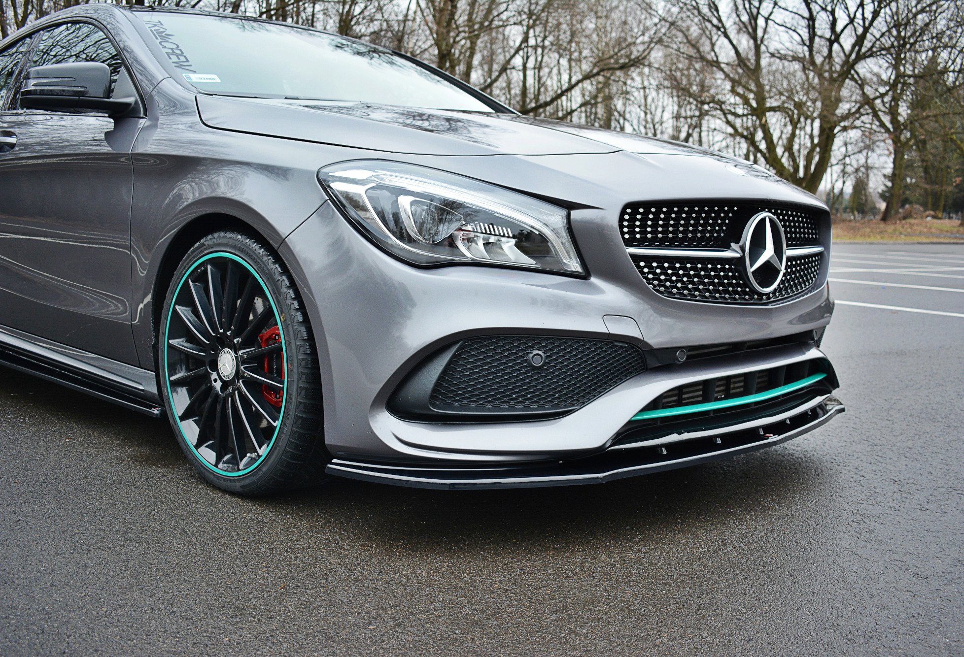 FRONT SPLITTER V.1 MERCEDES-BENZ CLA C117 AMG-LINE FACELIFT - Image 3