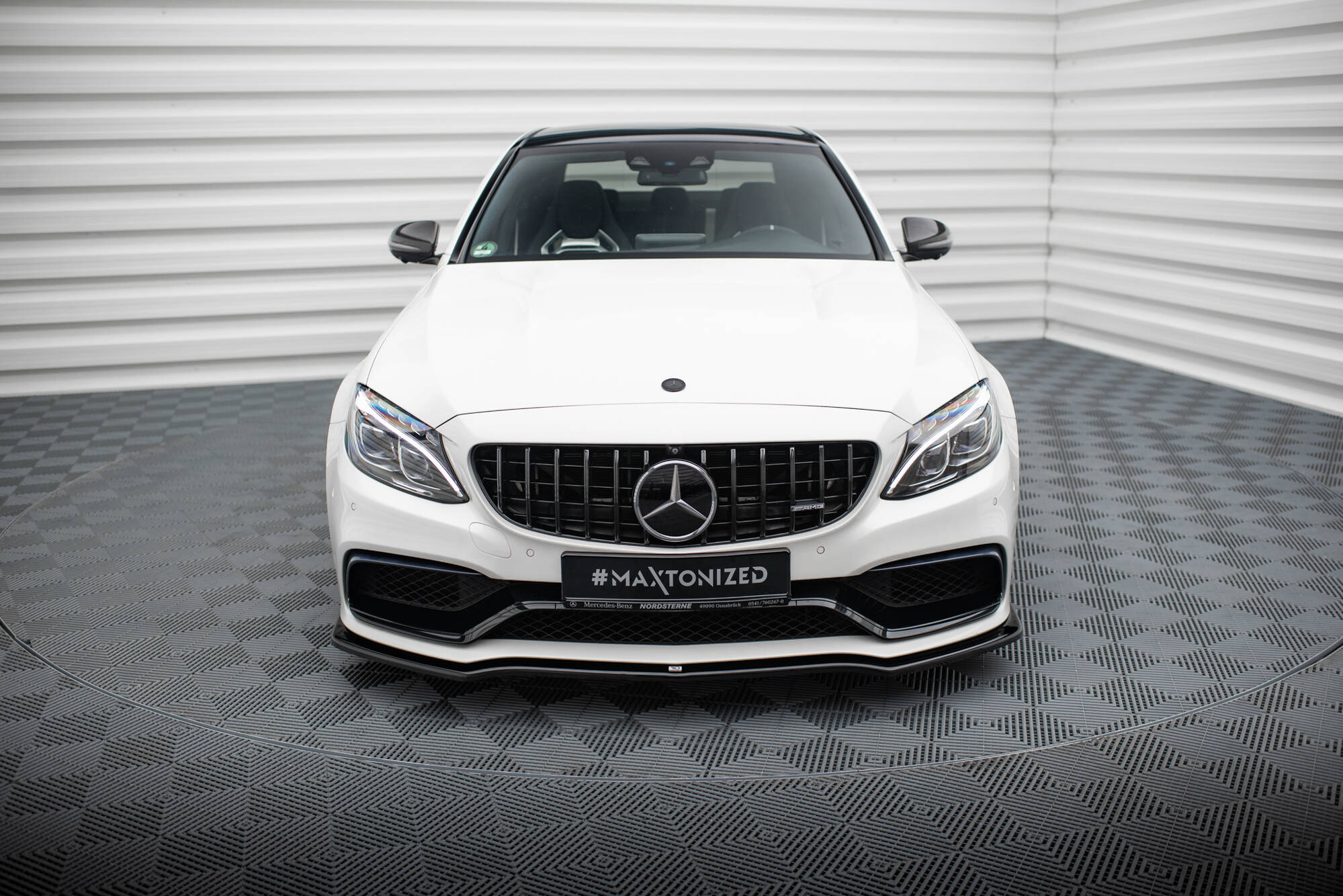 FRONT SPLITTER V.1 Mercedes-AMG C63 Sedan / Estate W205 / S205 - Image 2