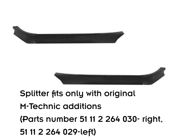 FRONT SPLITTER V.2 BMW M3 / 3 M-Pack E36 Coupe - Image 6