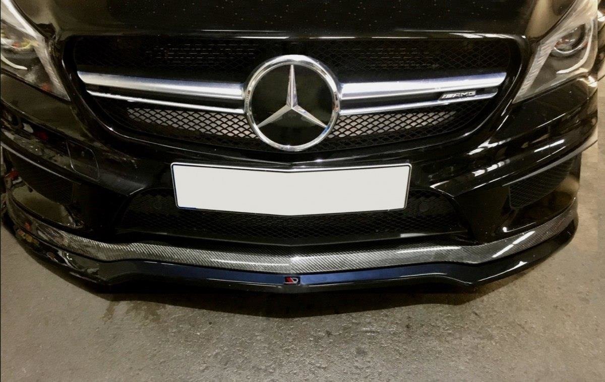 FRONT SPLITTER v.1 MERCEDES CLA 45 AMG C117 (PREFACE) - Image 2