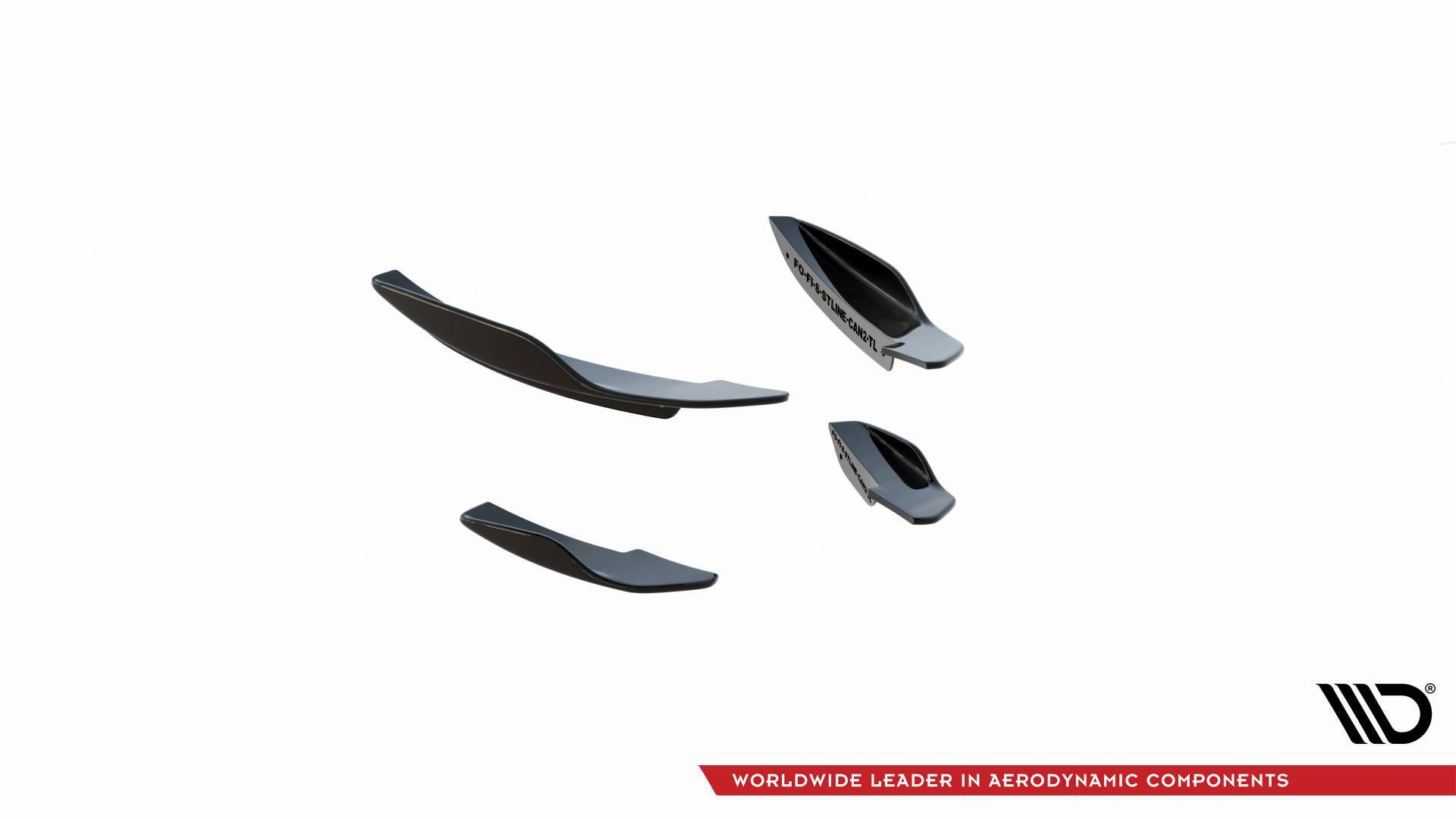 Front Bumper Wings (Canards) V.2 Ford Fiesta Mk8 ST / ST-Line - Image 4