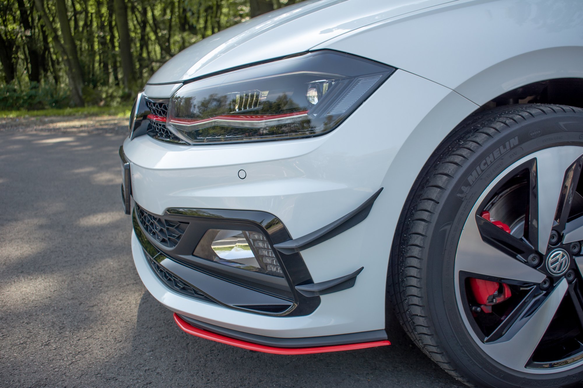 Front Bumper Wings (Canards) Volkswagen Polo GTI Mk6 - Image 2