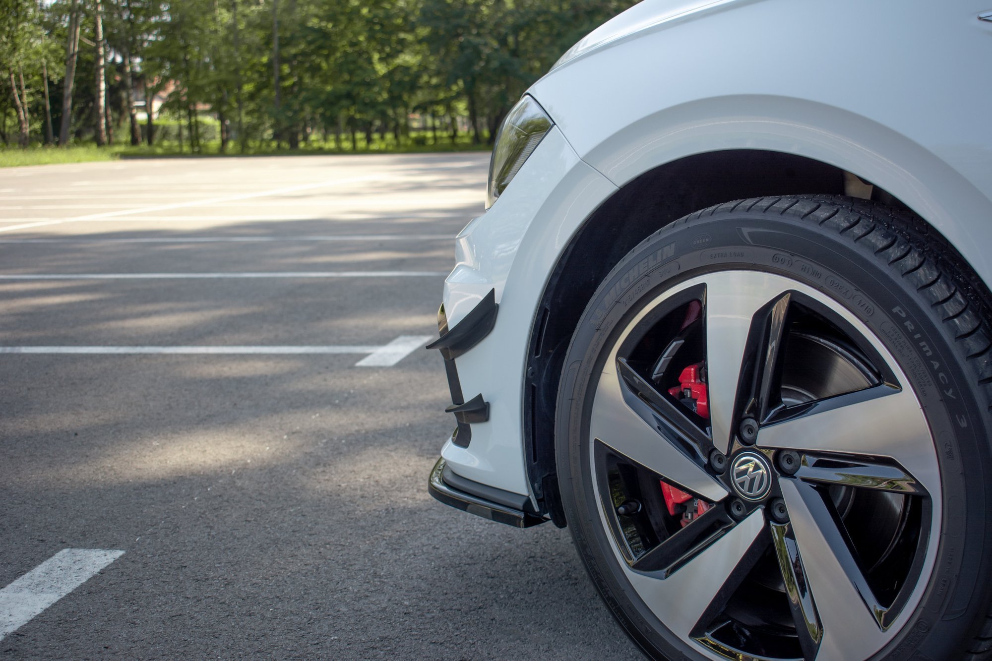 Front Bumper Wings (Canards) Volkswagen Polo GTI Mk6 - Image 3