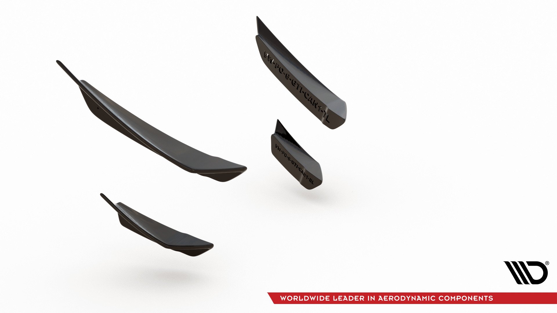 Front Bumper Wings (Canards) Volkswagen Polo GTI Mk6 - Image 5