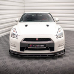 Alternative view of Front Splitter + Flaps Nissan GTR R35 Facelift