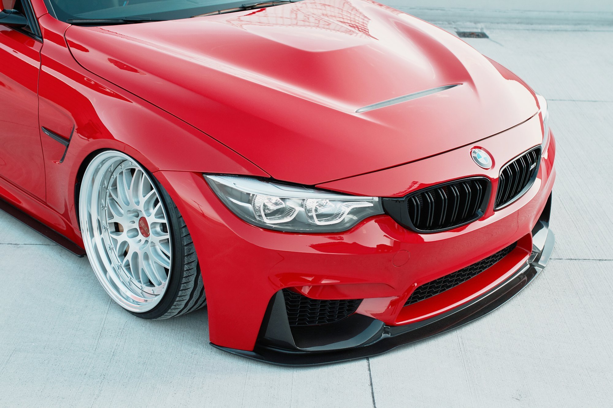 Front Splitter + Frames For Side Air Intakes BMW M3 F80 - Image 2