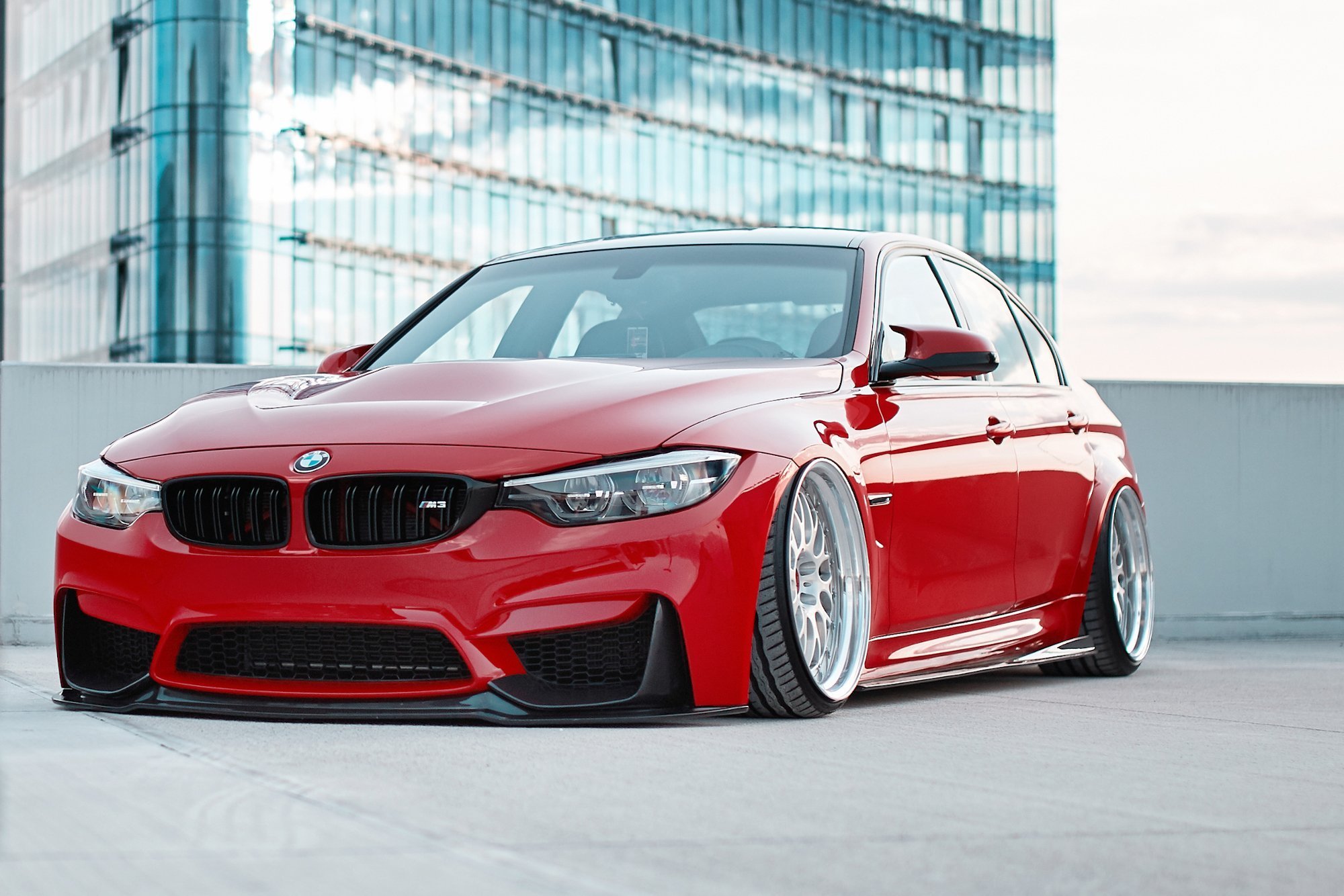 Front Splitter + Frames For Side Air Intakes BMW M3 F80 - Image 3