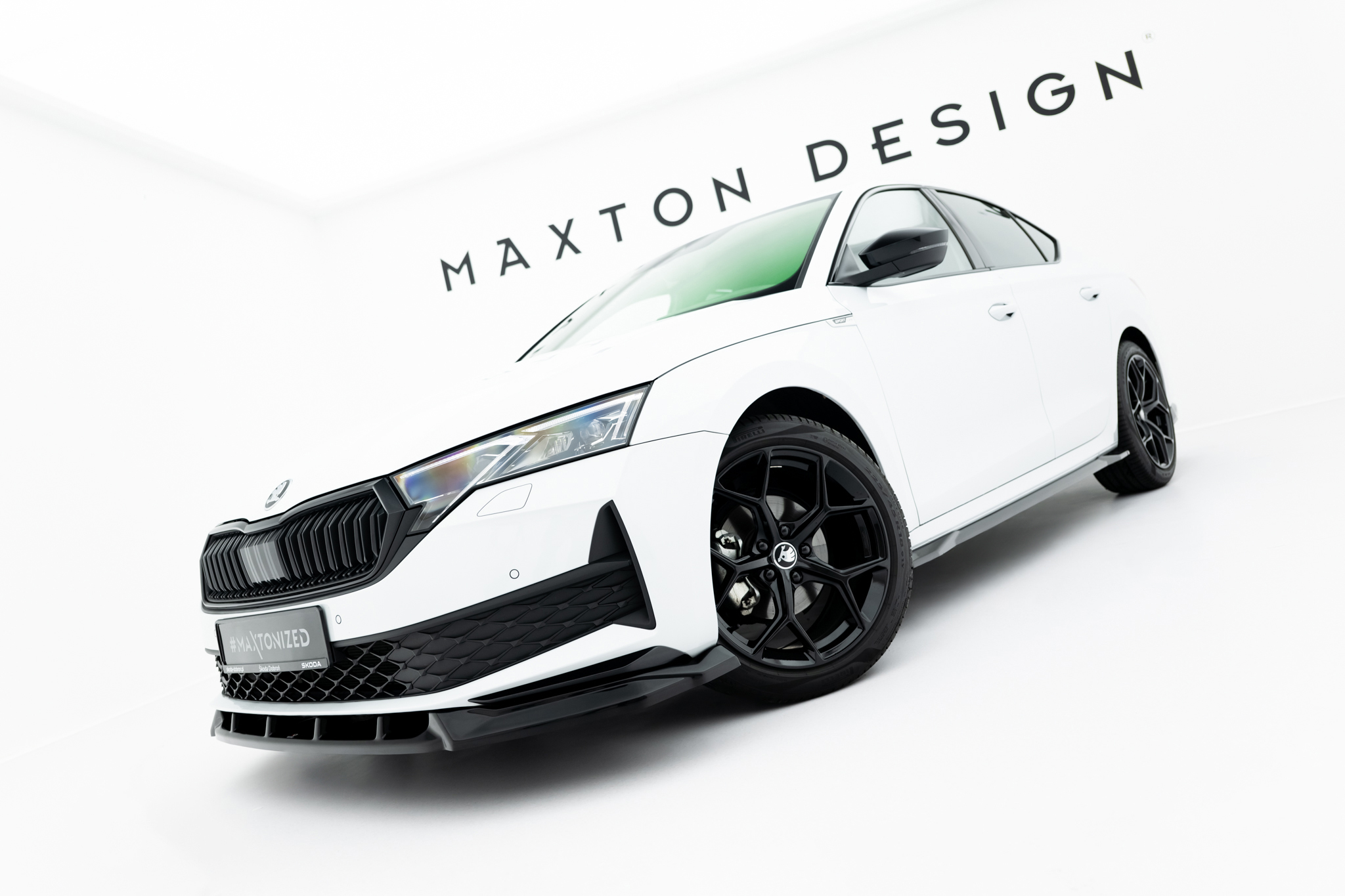 Front Splitter Skoda Octavia Sportline Liftback / Combi Mk4 Facelift - Image 2
