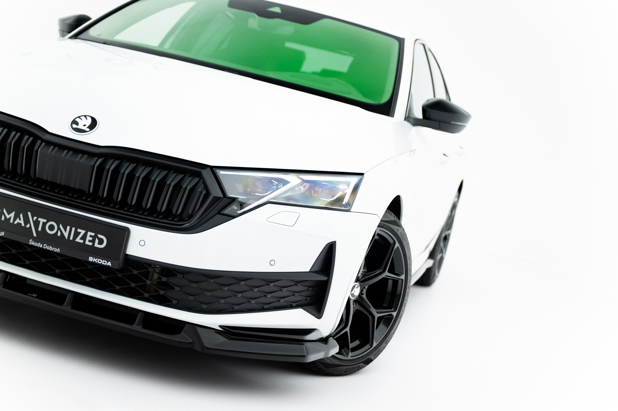 Front Splitter Skoda Octavia Sportline Liftback / Combi Mk4 Facelift - Image 4