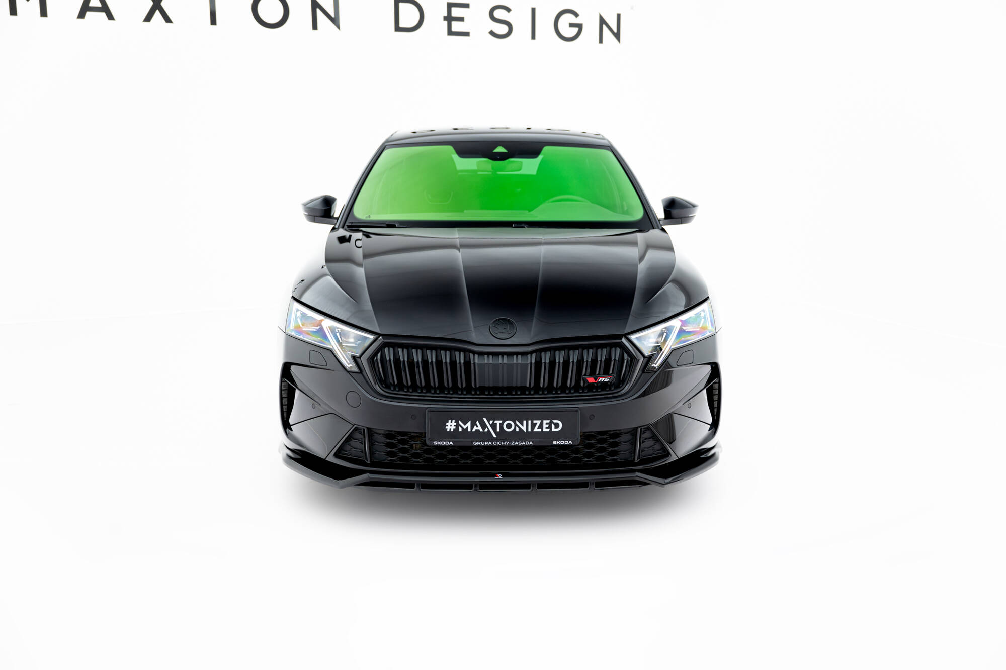 Front Splitter V.1 Skoda Octavia RS Liftback / Combi Mk4 Facelift - Image 2