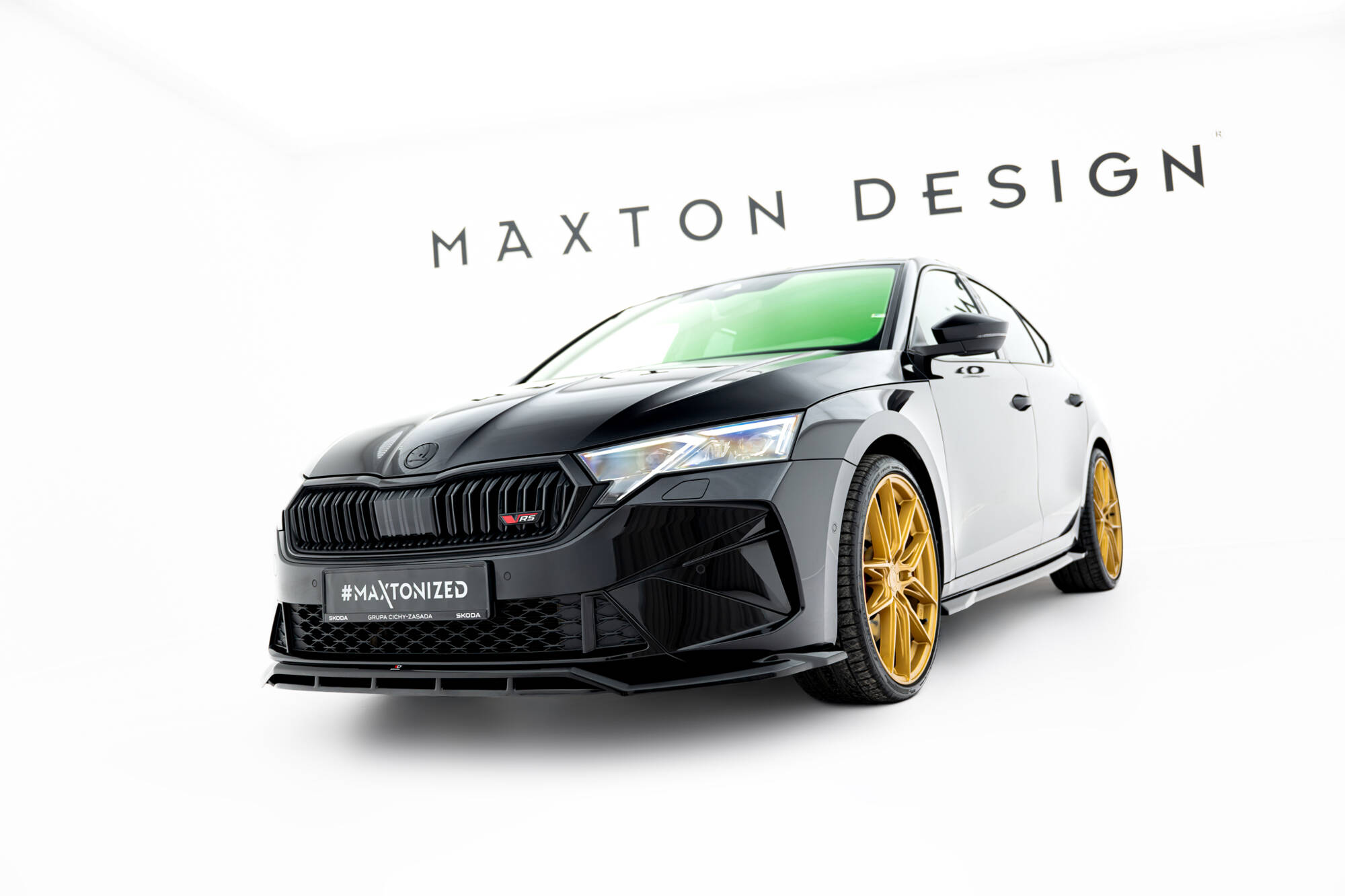Front Splitter V.1 Skoda Octavia RS Liftback / Combi Mk4 Facelift - Image 3