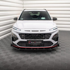 Alternative view of Front Splitter V.2 + Flaps Hyundai Kona N Mk1