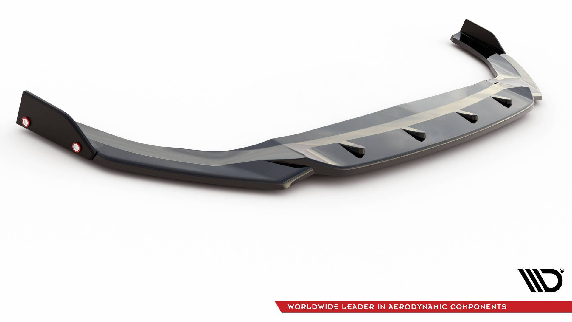 Front Splitter V.2 + Flaps Volkswagen Golf GTI / GTE / GTD / R-Line Mk8 - Image 4