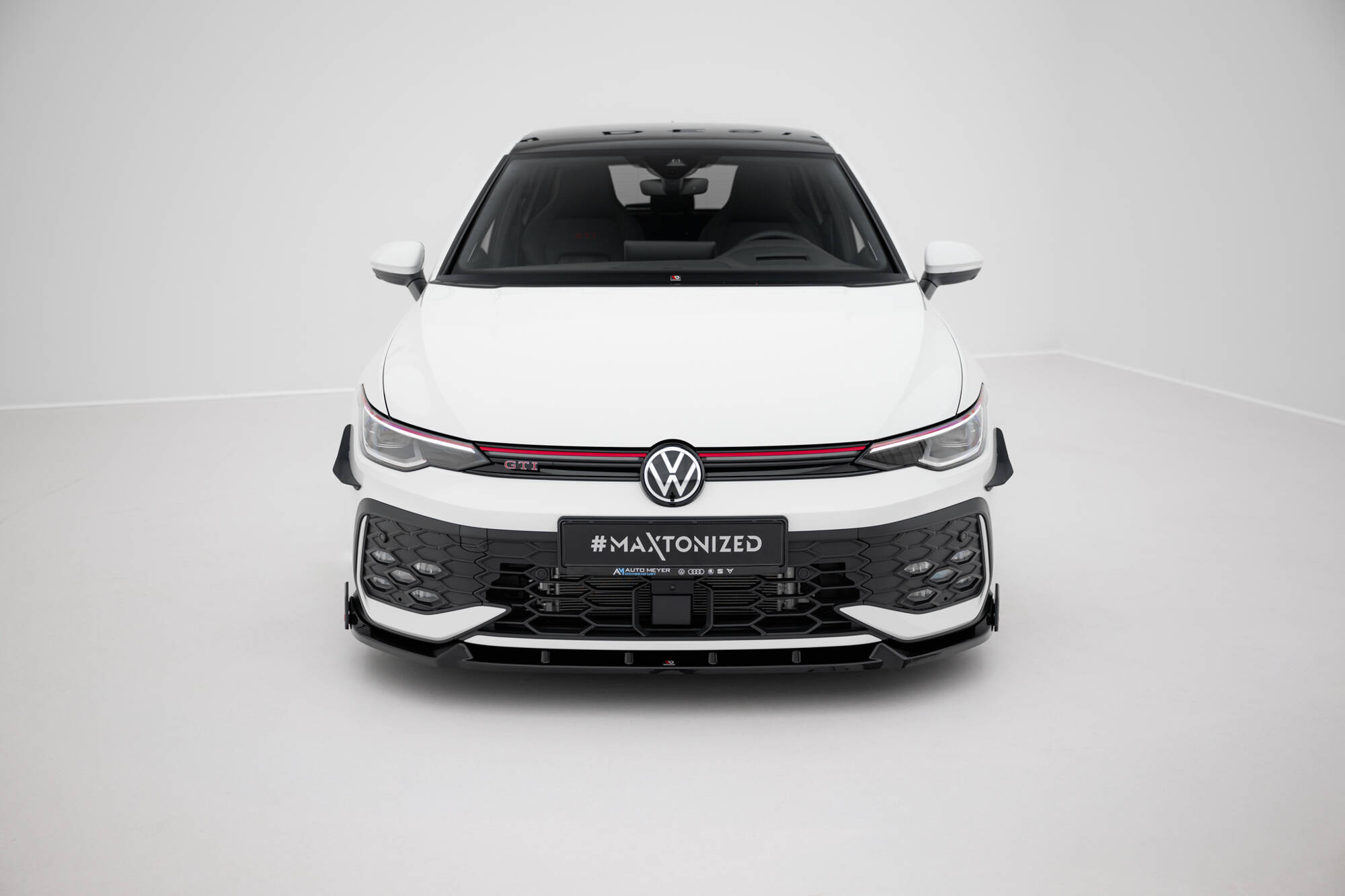 Front Splitter V.2 + Flaps Volkswagen Golf GTI / GTE / R-Line Mk8 Facelift - Image 2