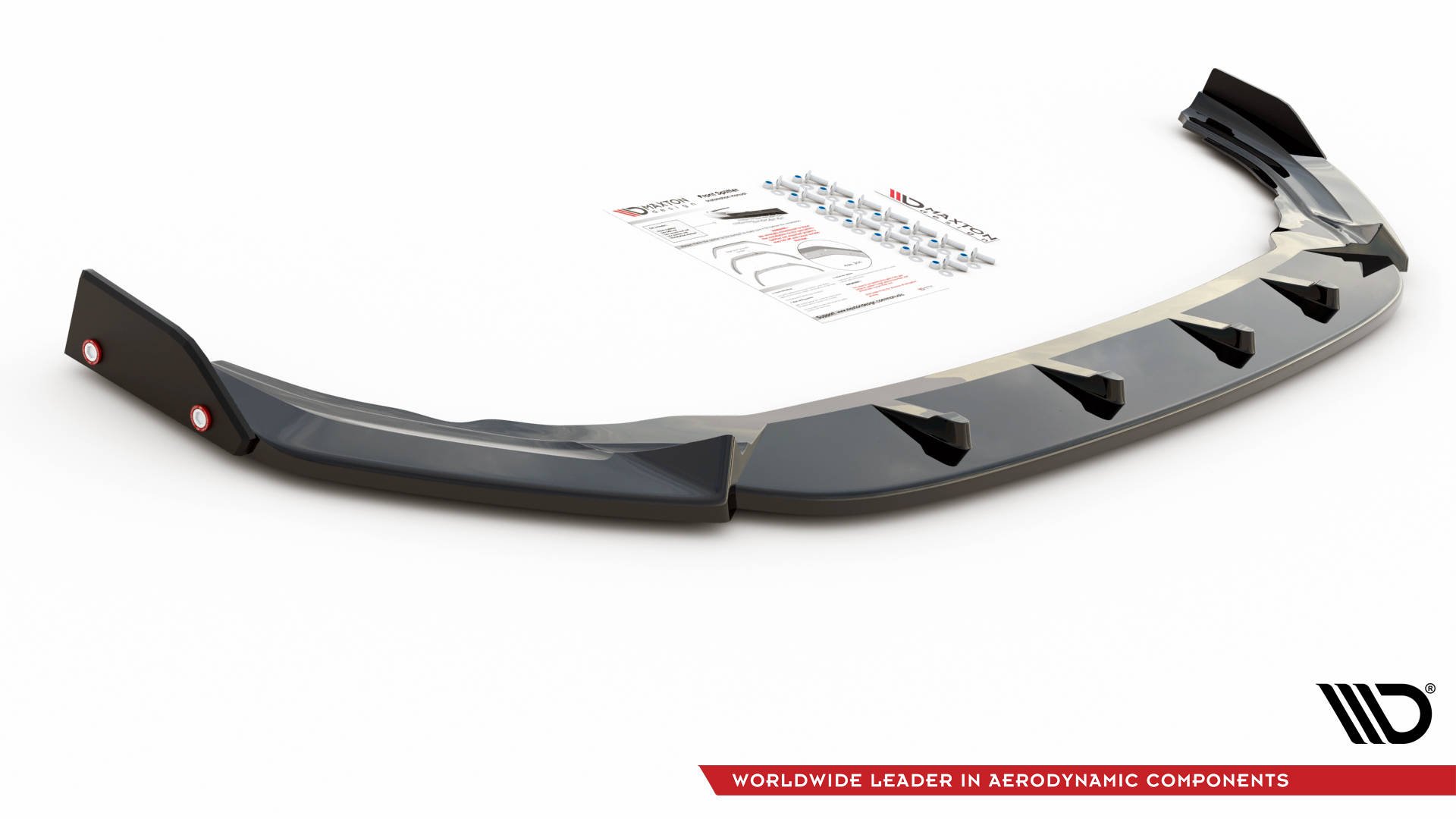 Front Splitter V.2 + Flaps Volkswagen Golf R Mk8 - Image 4