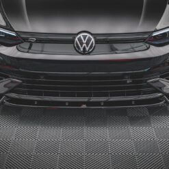 Alternative view of Front Splitter V.2 + Flaps Volkswagen Golf R Mk8