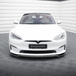 Alternative view of Front Splitter V.2 Tesla Model S Plaid Mk1 Facelift