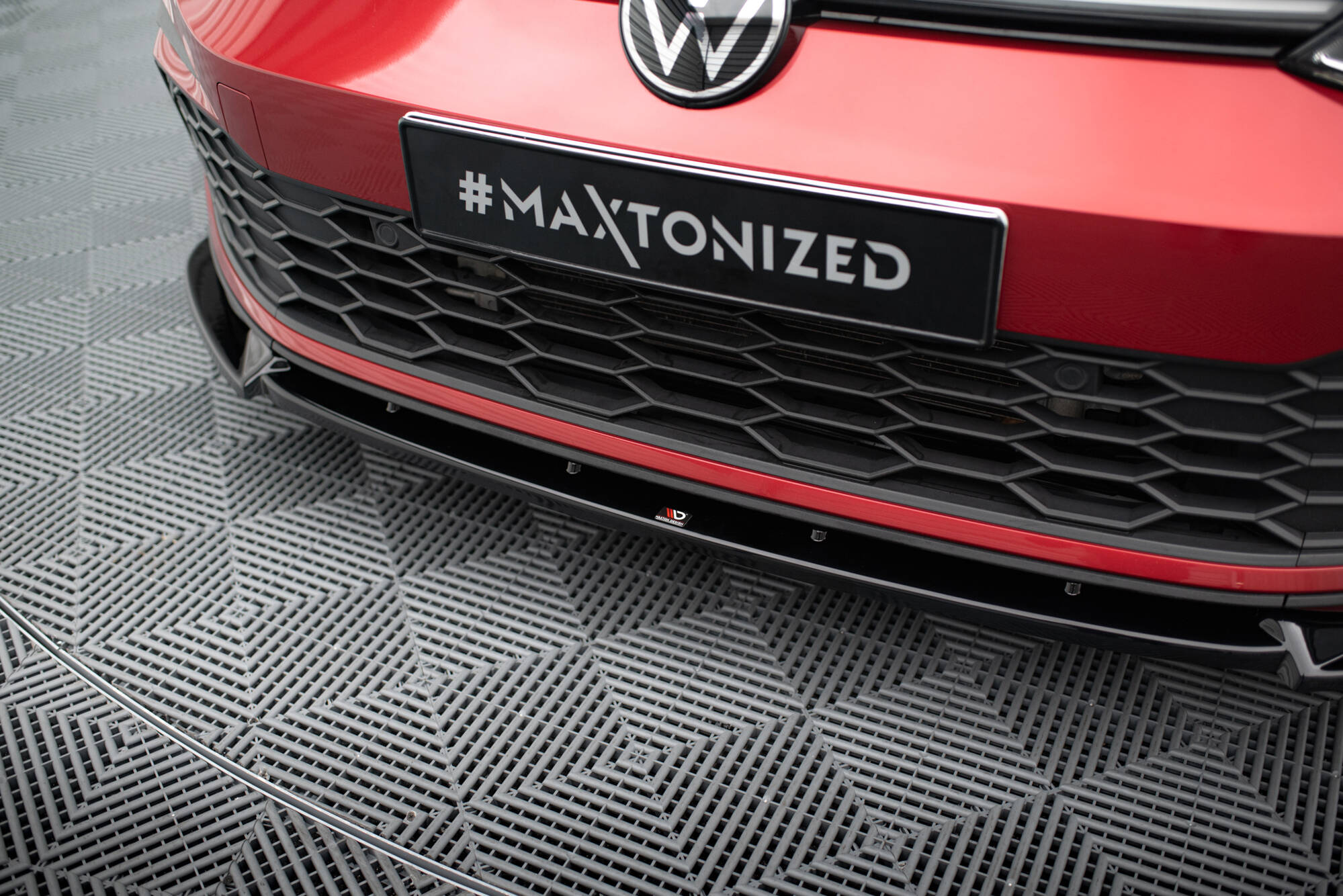 Front Splitter V.3 + Flaps Volkswagen Golf GTI / GTE / GTD / R-Line Mk8 - Image 3