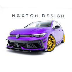 Front Splitter V.3 + Flaps Volkswagen Golf R Hatchback / Variant Mk8 Facelift