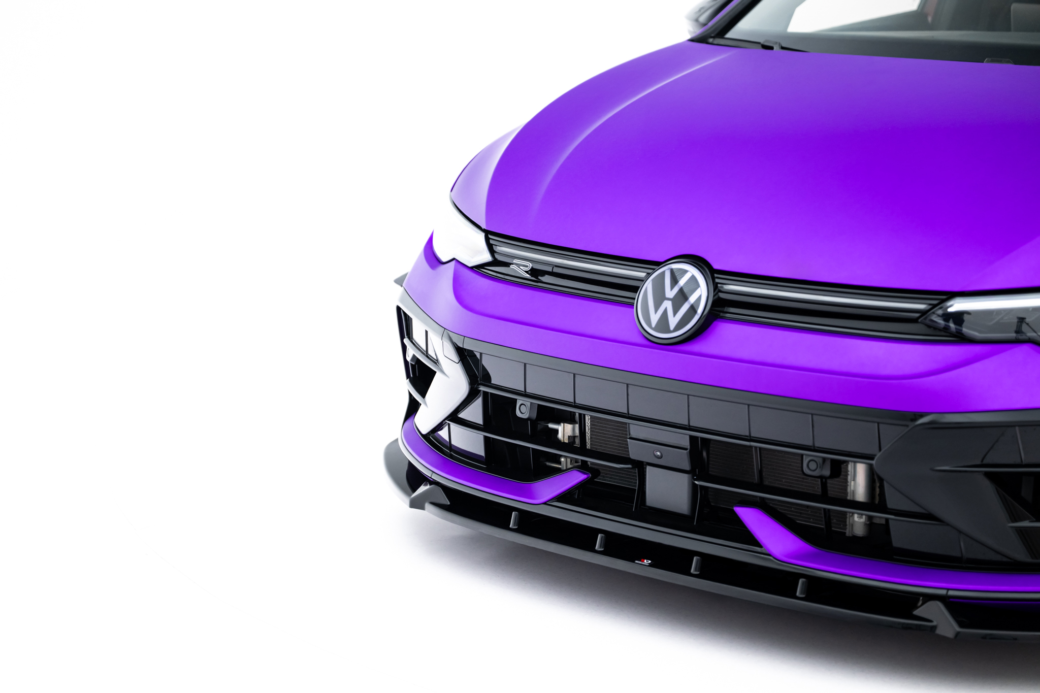 Front Splitter V.3 + Flaps Volkswagen Golf R Hatchback / Variant Mk8 Facelift - Image 4