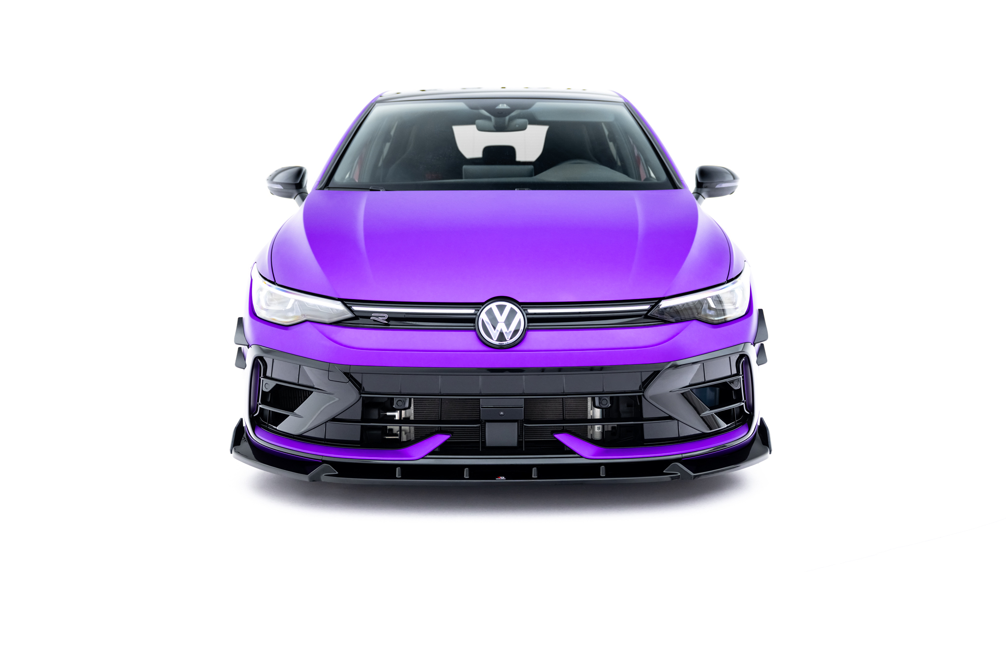 Front Splitter V.3 + Flaps Volkswagen Golf R Hatchback / Variant Mk8 Facelift - Image 2