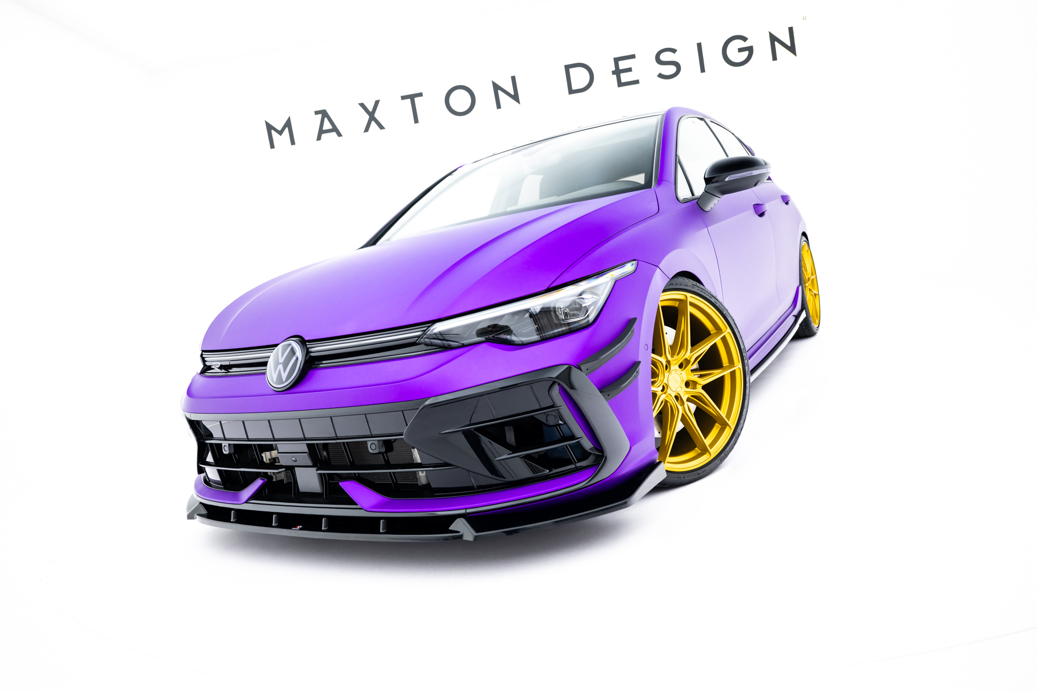 Front Splitter V.3 Volkswagen Golf R Hatchback Mk8 Facelift