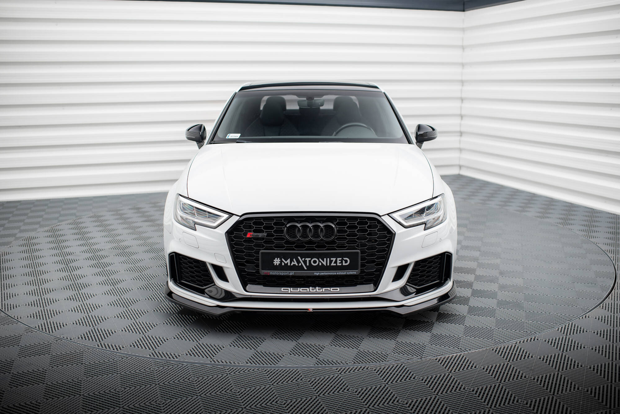 Front Splitter V.5 Audi RS3 Sedan 8V Facelift - Image 2