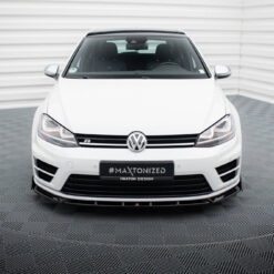 Alternative view of Front Splitter V.5 + Flaps Volkswagen Golf R / R-Line Mk7