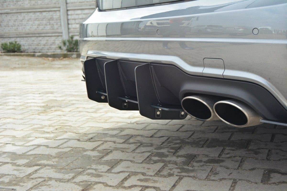 Mercedes-Benz C Sedan / Estate AMG-Line W204 / S204 REAR DIFFUSER & REAR SIDE SPLITTERS - Image 2