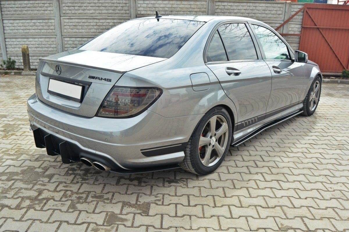 Mercedes-Benz C Sedan / Estate AMG-Line W204 / S204 REAR DIFFUSER & REAR SIDE SPLITTERS - Image 5