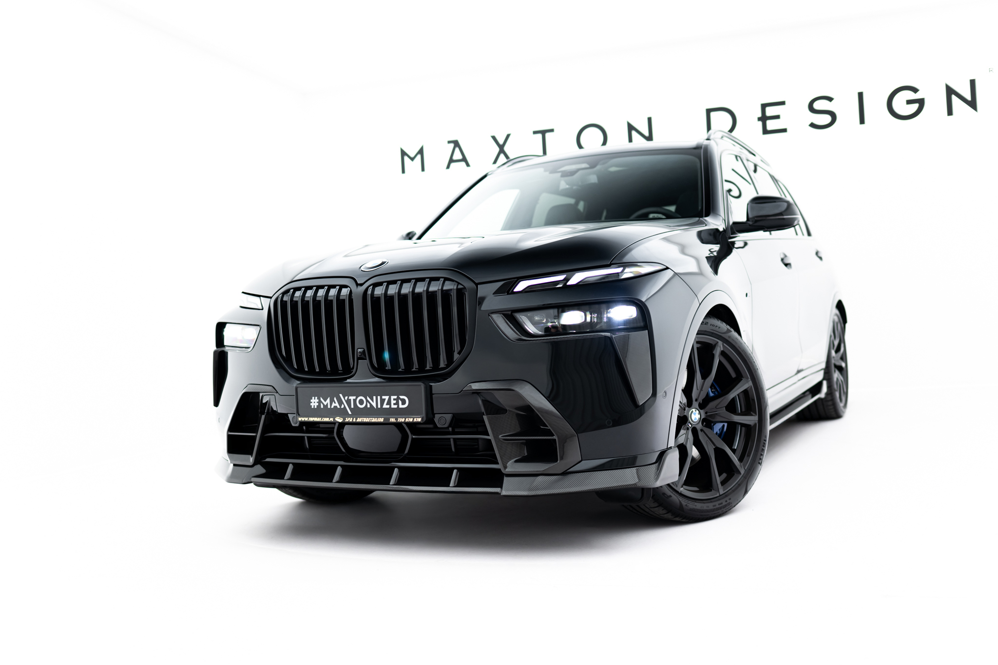 Prepreg Carbon Fiber Front Splitter BMW X7 M-Pack G07 Facelift - Image 3
