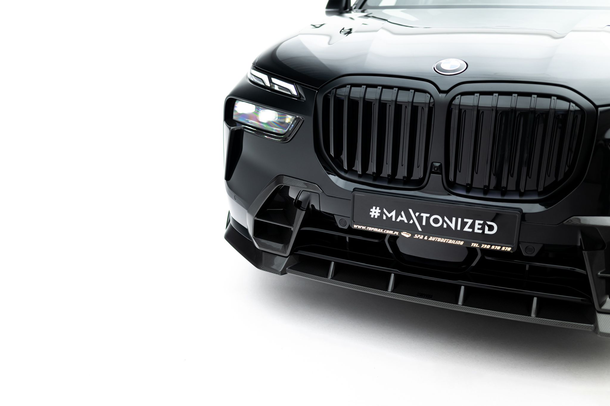 Prepreg Carbon Fiber Front Splitter BMW X7 M-Pack G07 Facelift - Image 4