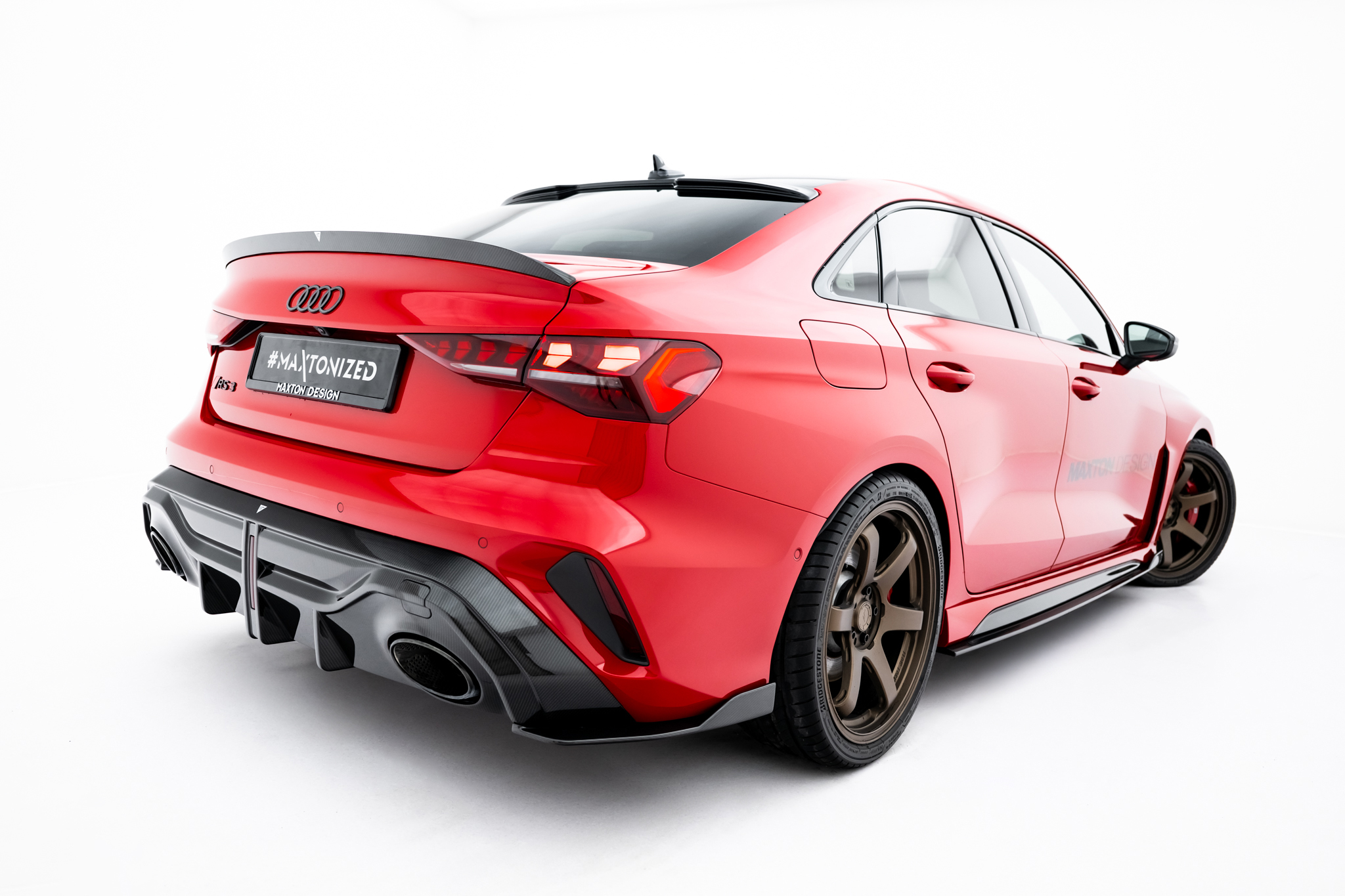 Prepreg Carbon Fiber Rear Diffuser Audi RS3 Sedan 8Y Facelift
