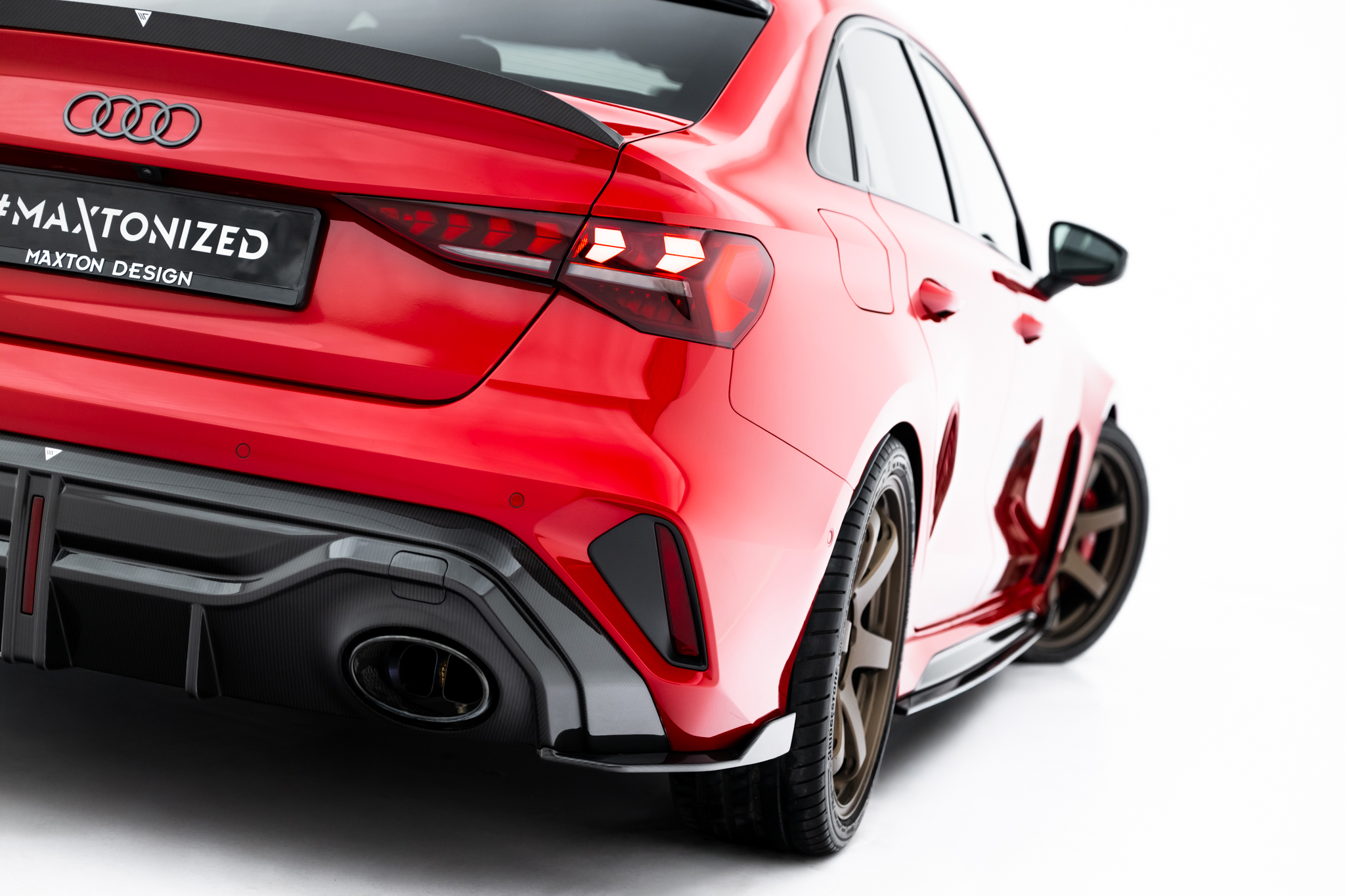 Prepreg Carbon Fiber Rear Diffuser Audi RS3 Sedan 8Y Facelift - Image 4