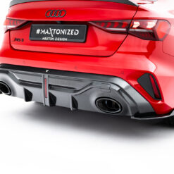 Alternative view of Prepreg Carbon Fiber Rear Diffuser Audi RS3 Sedan 8Y Facelift