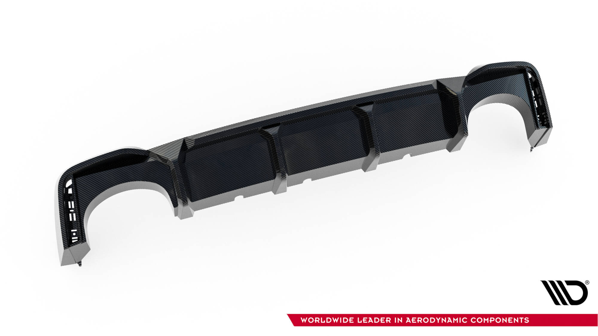Prepreg Carbon Fiber Rear Diffuser Audi RS7 C8 C8 (version without towbar) - Image 3