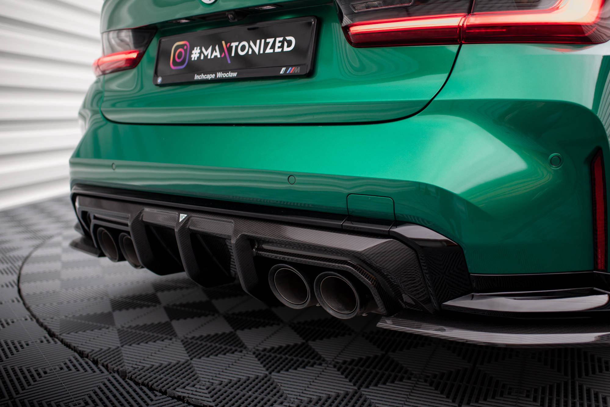 Prepreg Carbon Fiber Rear Diffuser BMW M3 Sedan / Touring G80 / G81 - Image 2