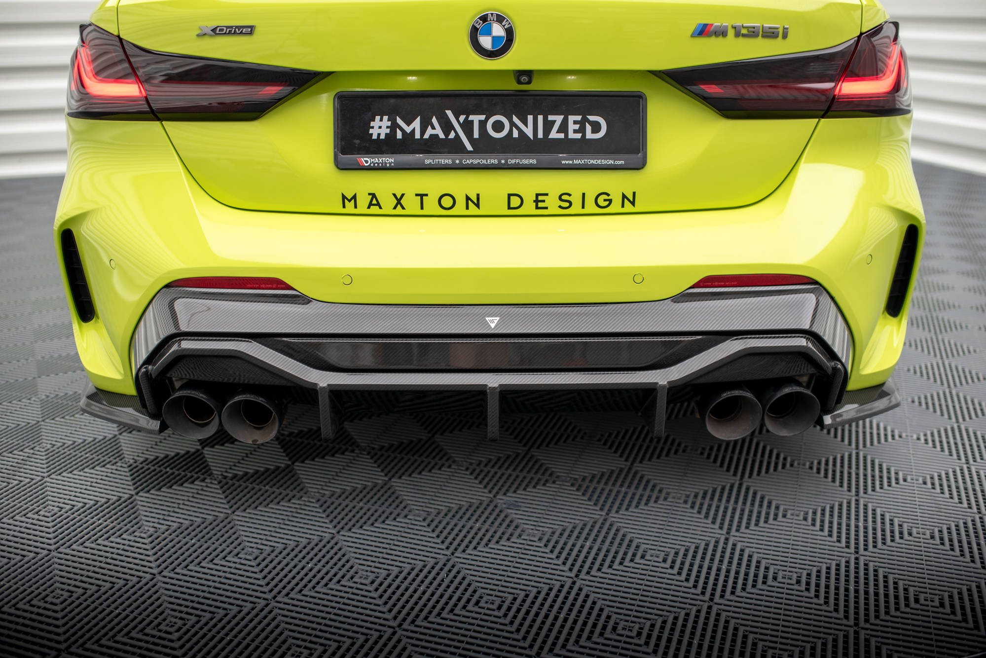 Prepreg Carbon Fiber Rear Diffuser V.1 BMW 1 F40 M-Pack/ M135i - Image 7
