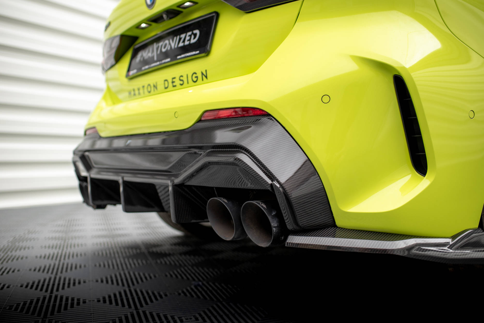 Prepreg Carbon Fiber Rear Diffuser V.1 BMW 1 F40 M-Pack/ M135i - Image 4