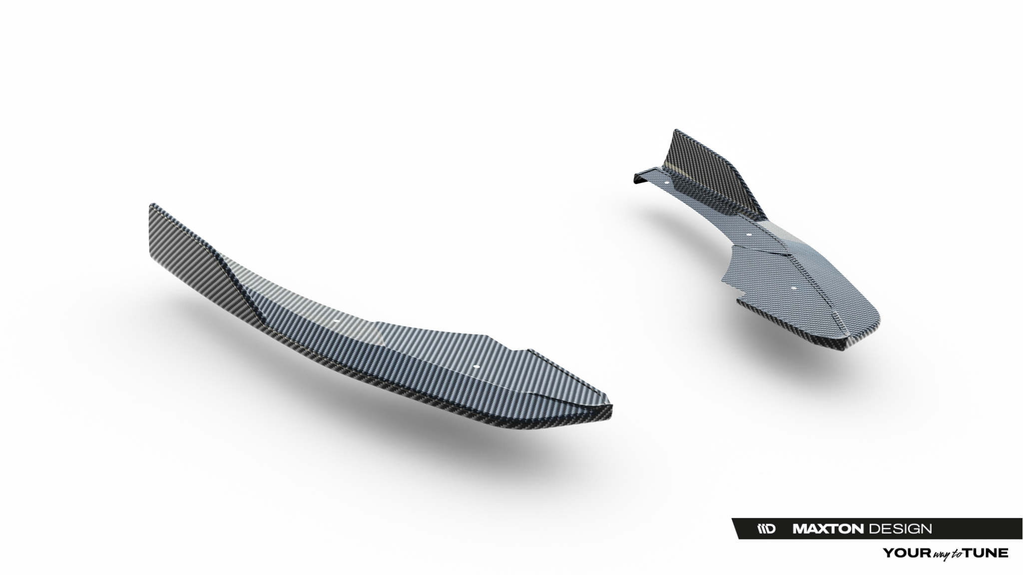 Prepreg Carbon Fiber Rear Side Splitters Audi RS3 Sedan 8Y Facelift - Image 7