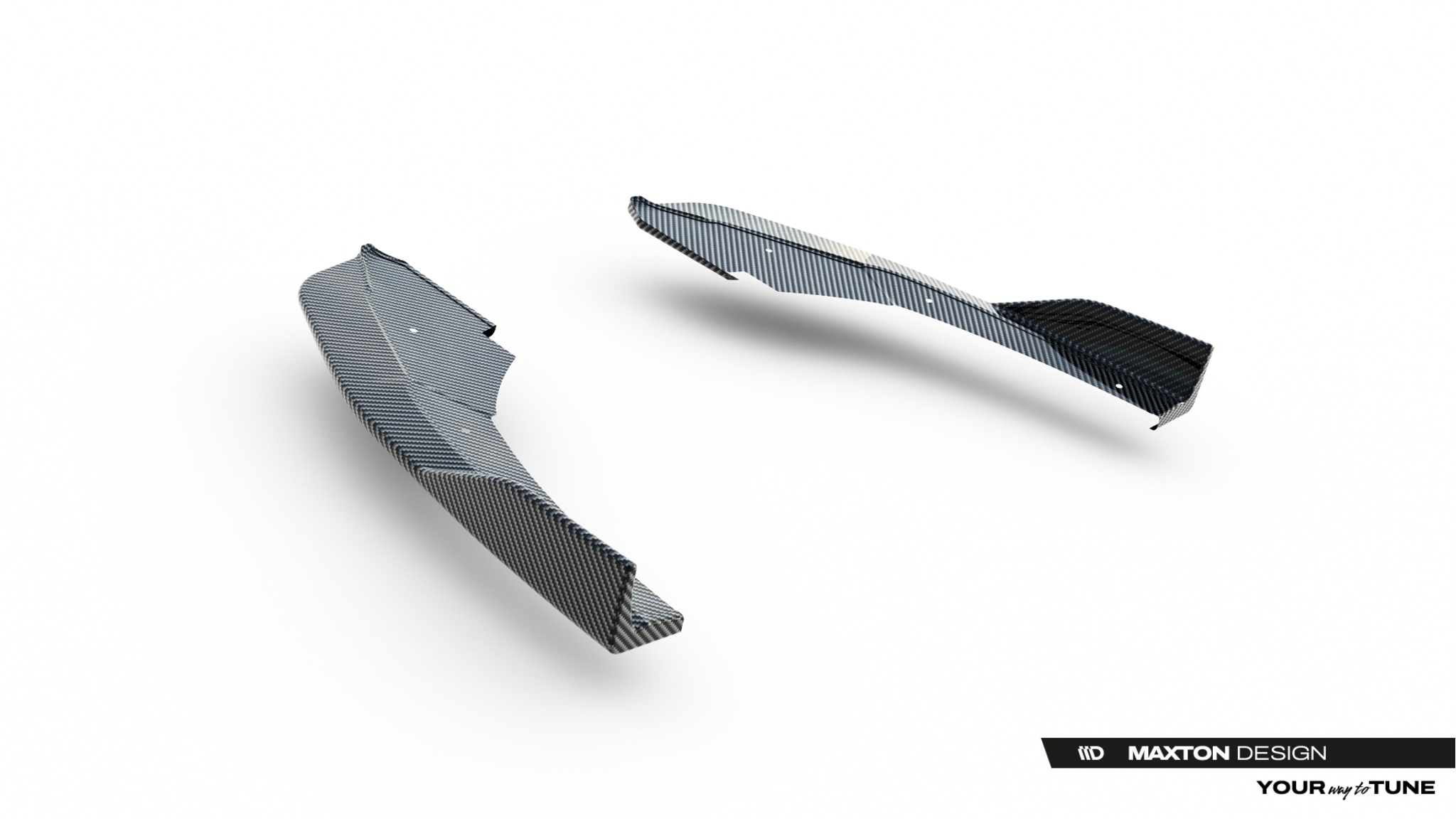Prepreg Carbon Fiber Rear Side Splitters Audi RS3 Sedan 8Y Facelift - Image 8