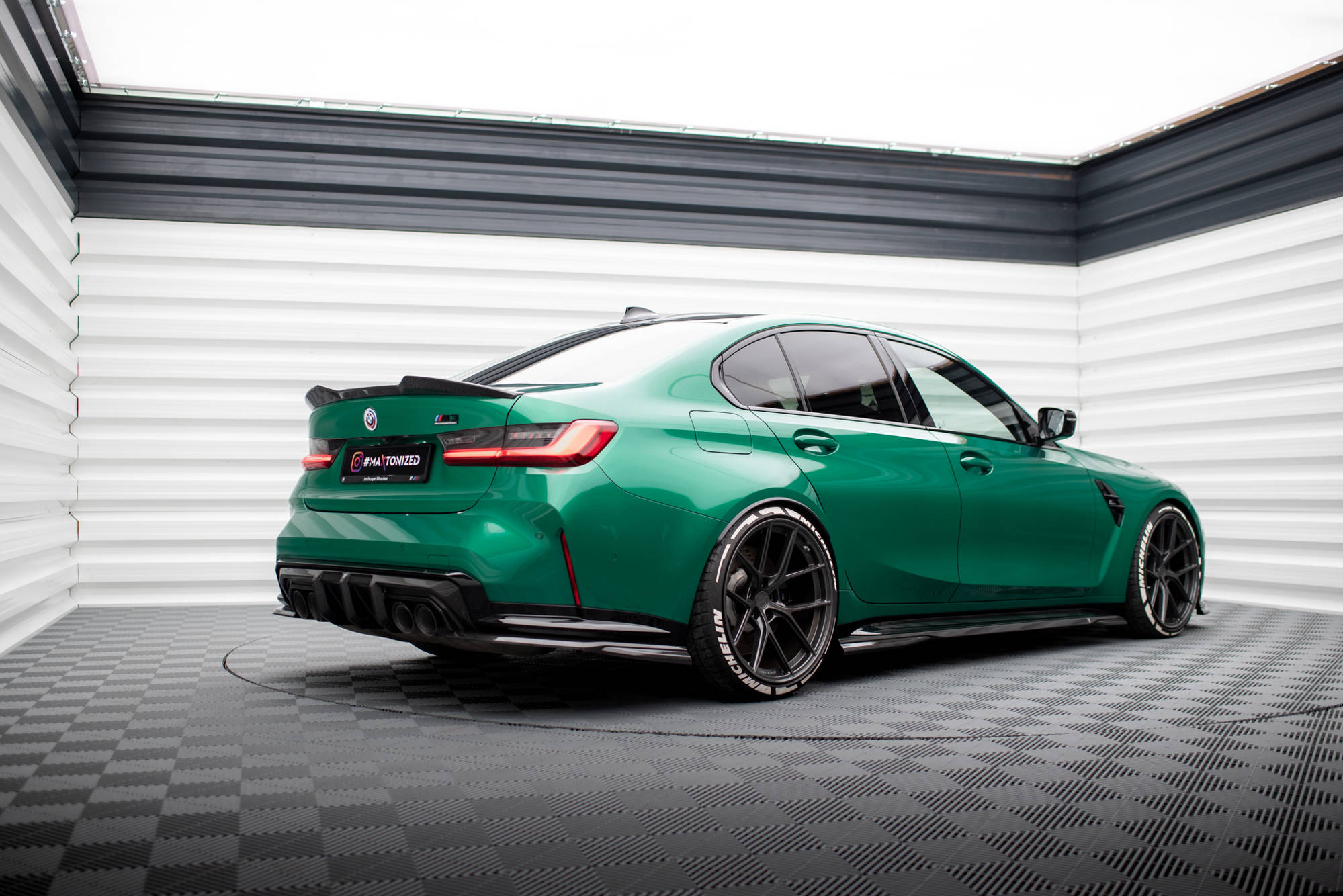 Prepreg Carbon Fiber Rear Side Splitters BMW M3 Sedan / Touring G80 / G81 - Image 5
